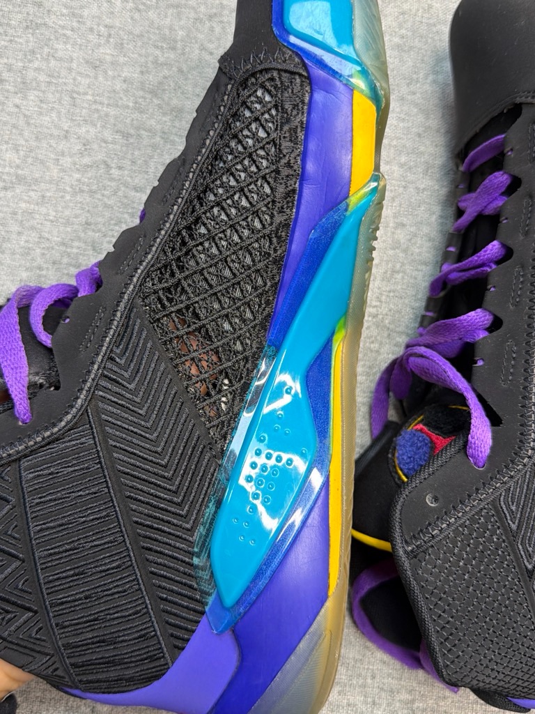Jordan Men’s Basketball Shoes In Black, Purple, Teal, Yellow